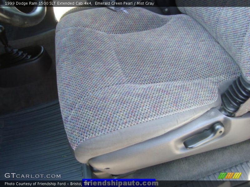 Emerald Green Pearl / Mist Gray 1999 Dodge Ram 1500 SLT Extended Cab 4x4