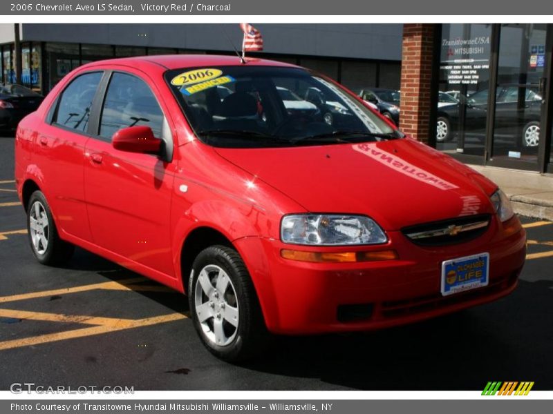 Victory Red / Charcoal 2006 Chevrolet Aveo LS Sedan