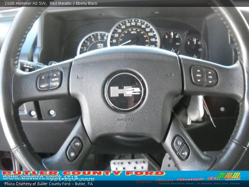 Red Metallic / Ebony Black 2005 Hummer H2 SUV