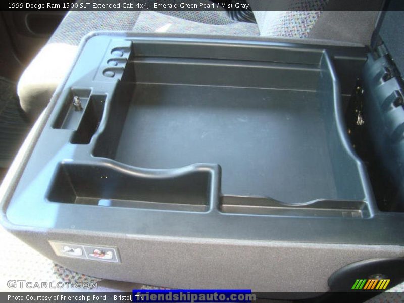 Emerald Green Pearl / Mist Gray 1999 Dodge Ram 1500 SLT Extended Cab 4x4