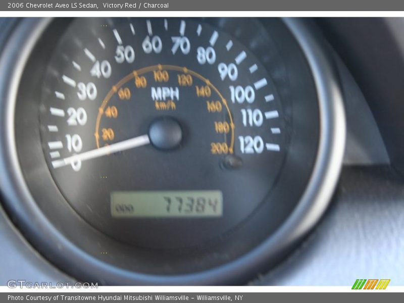 Victory Red / Charcoal 2006 Chevrolet Aveo LS Sedan