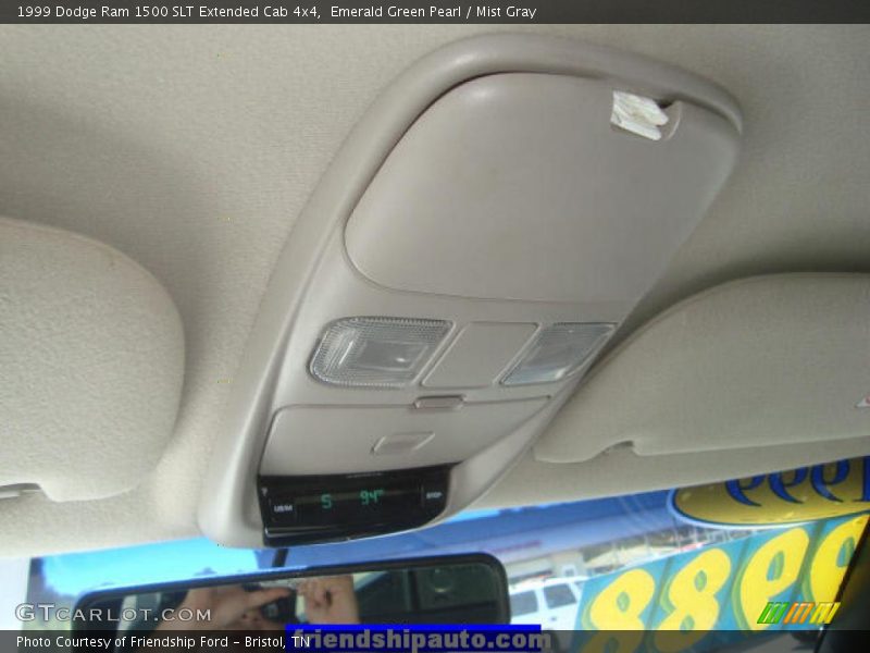 Emerald Green Pearl / Mist Gray 1999 Dodge Ram 1500 SLT Extended Cab 4x4