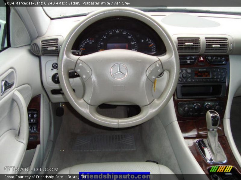 Alabaster White / Ash Grey 2004 Mercedes-Benz C 240 4Matic Sedan