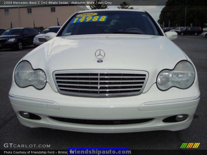 Alabaster White / Ash Grey 2004 Mercedes-Benz C 240 4Matic Sedan