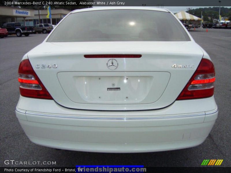Alabaster White / Ash Grey 2004 Mercedes-Benz C 240 4Matic Sedan