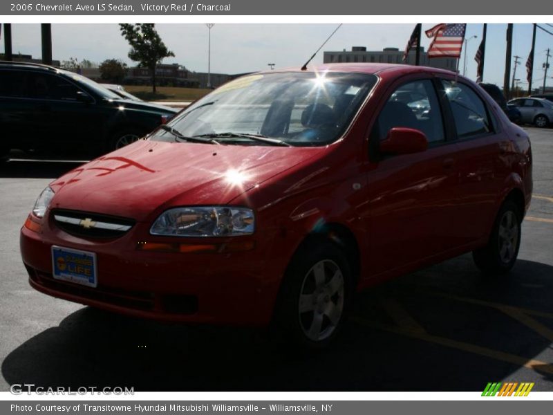 Victory Red / Charcoal 2006 Chevrolet Aveo LS Sedan