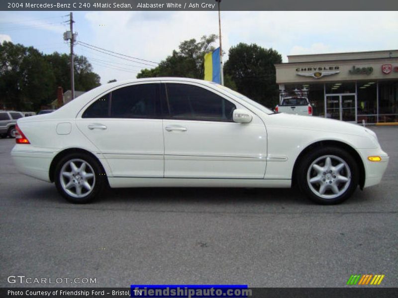 Alabaster White / Ash Grey 2004 Mercedes-Benz C 240 4Matic Sedan