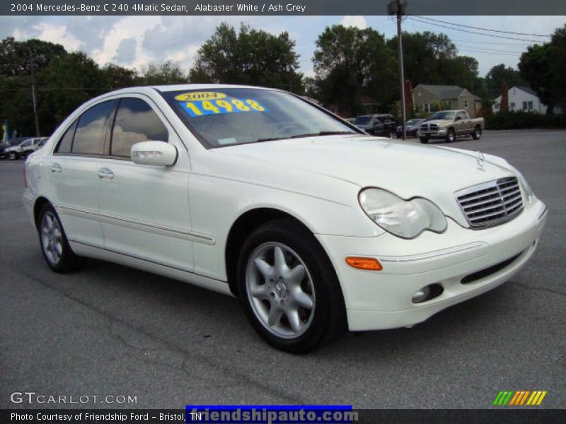 Alabaster White / Ash Grey 2004 Mercedes-Benz C 240 4Matic Sedan