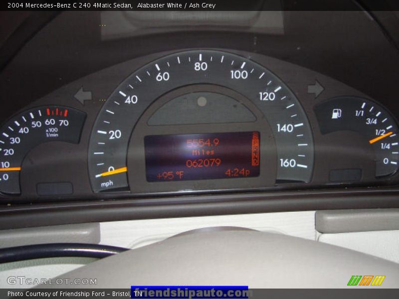 Alabaster White / Ash Grey 2004 Mercedes-Benz C 240 4Matic Sedan