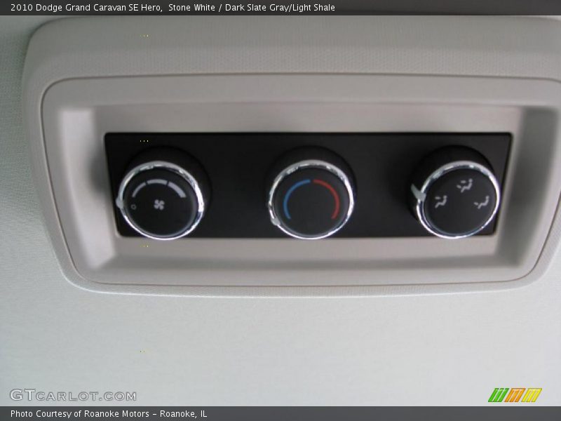 Stone White / Dark Slate Gray/Light Shale 2010 Dodge Grand Caravan SE Hero