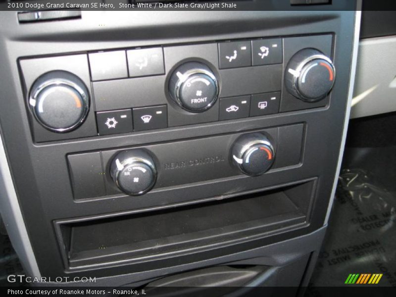Stone White / Dark Slate Gray/Light Shale 2010 Dodge Grand Caravan SE Hero