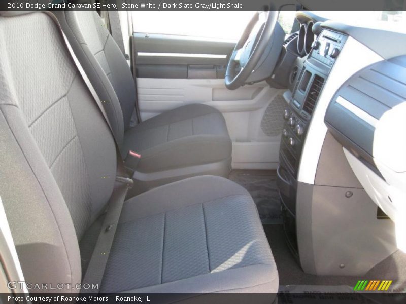 Stone White / Dark Slate Gray/Light Shale 2010 Dodge Grand Caravan SE Hero