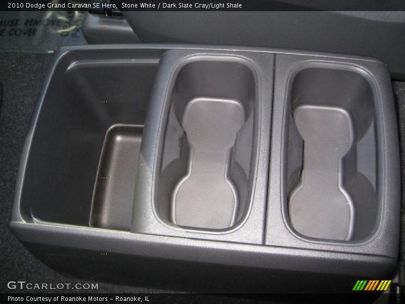 Stone White / Dark Slate Gray/Light Shale 2010 Dodge Grand Caravan SE Hero