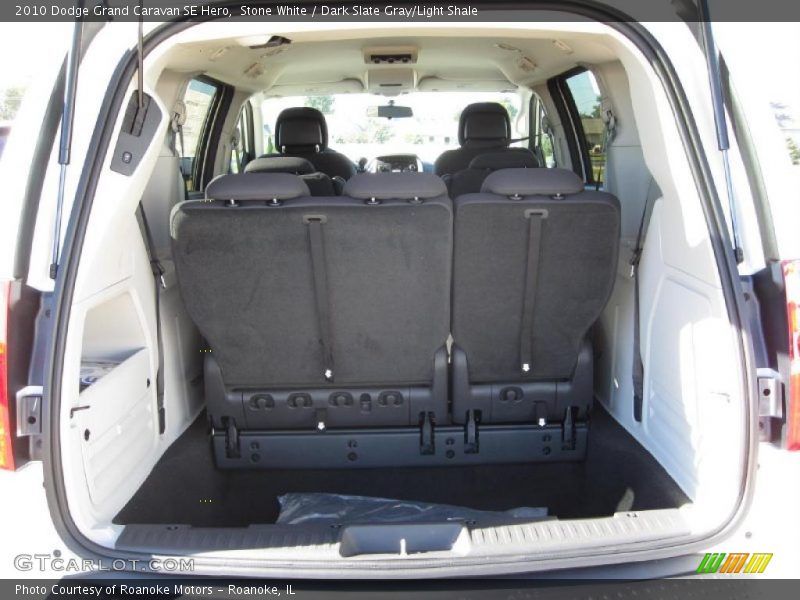 Stone White / Dark Slate Gray/Light Shale 2010 Dodge Grand Caravan SE Hero