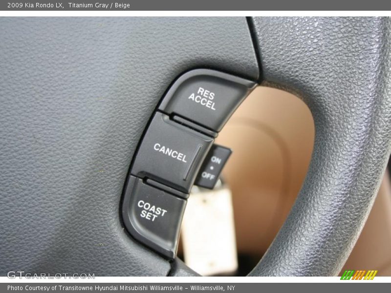 Titanium Gray / Beige 2009 Kia Rondo LX
