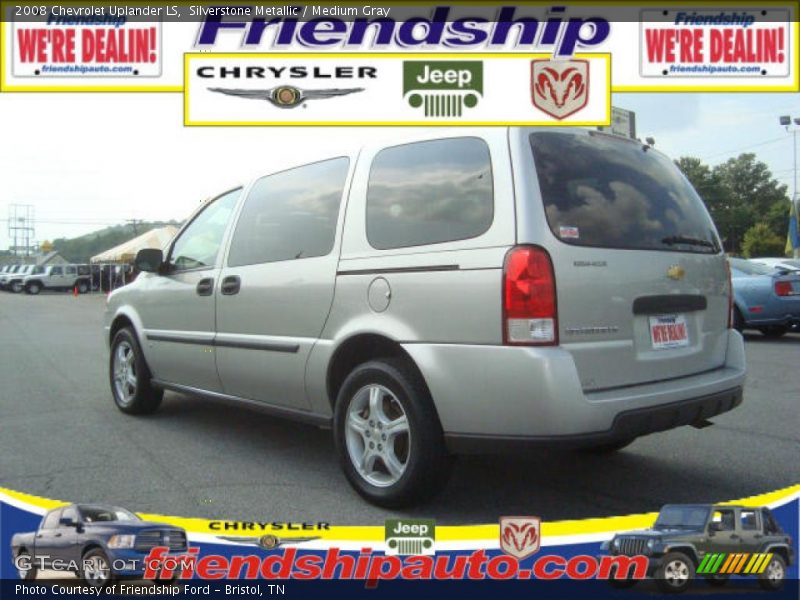 Silverstone Metallic / Medium Gray 2008 Chevrolet Uplander LS