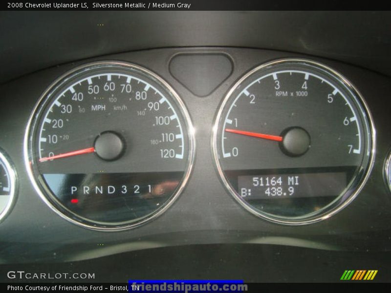 Silverstone Metallic / Medium Gray 2008 Chevrolet Uplander LS