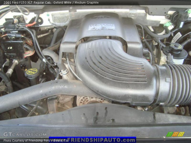 Oxford White / Medium Graphite 2001 Ford F150 XLT Regular Cab