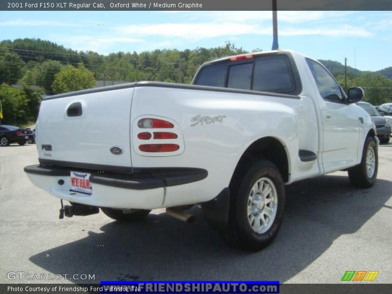 Oxford White / Medium Graphite 2001 Ford F150 XLT Regular Cab