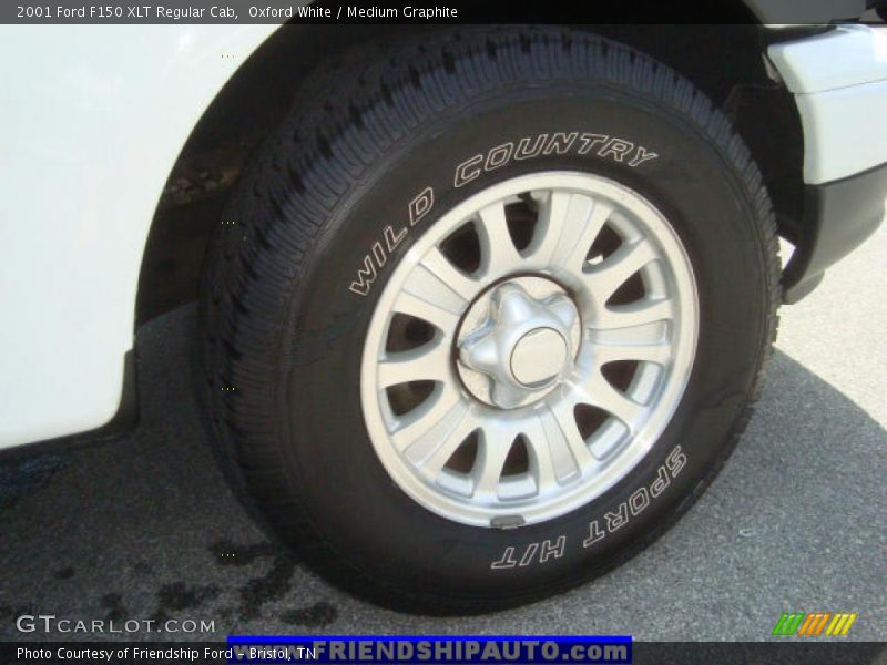 Oxford White / Medium Graphite 2001 Ford F150 XLT Regular Cab