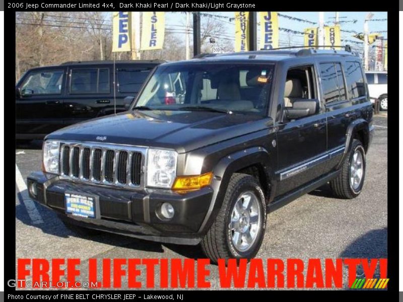 Dark Khaki Pearl / Dark Khaki/Light Graystone 2006 Jeep Commander Limited 4x4