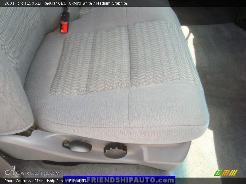 Oxford White / Medium Graphite 2001 Ford F150 XLT Regular Cab