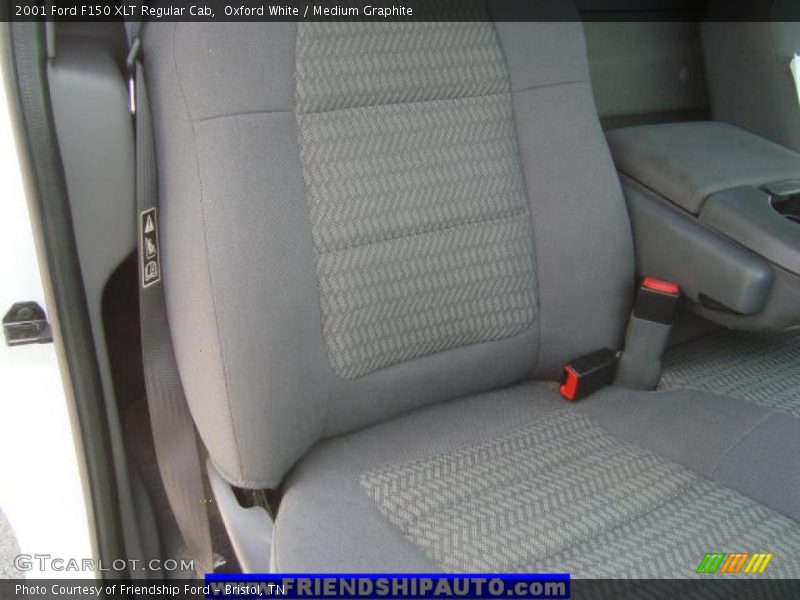 Oxford White / Medium Graphite 2001 Ford F150 XLT Regular Cab