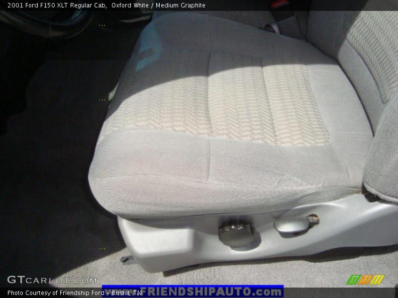 Oxford White / Medium Graphite 2001 Ford F150 XLT Regular Cab