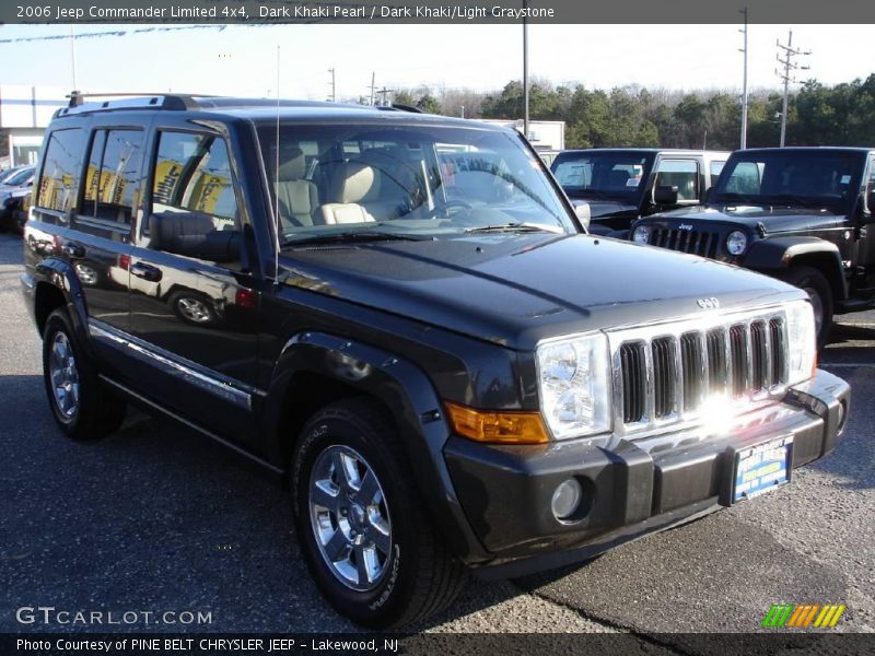 Dark Khaki Pearl / Dark Khaki/Light Graystone 2006 Jeep Commander Limited 4x4