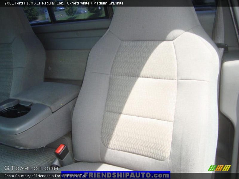 Oxford White / Medium Graphite 2001 Ford F150 XLT Regular Cab