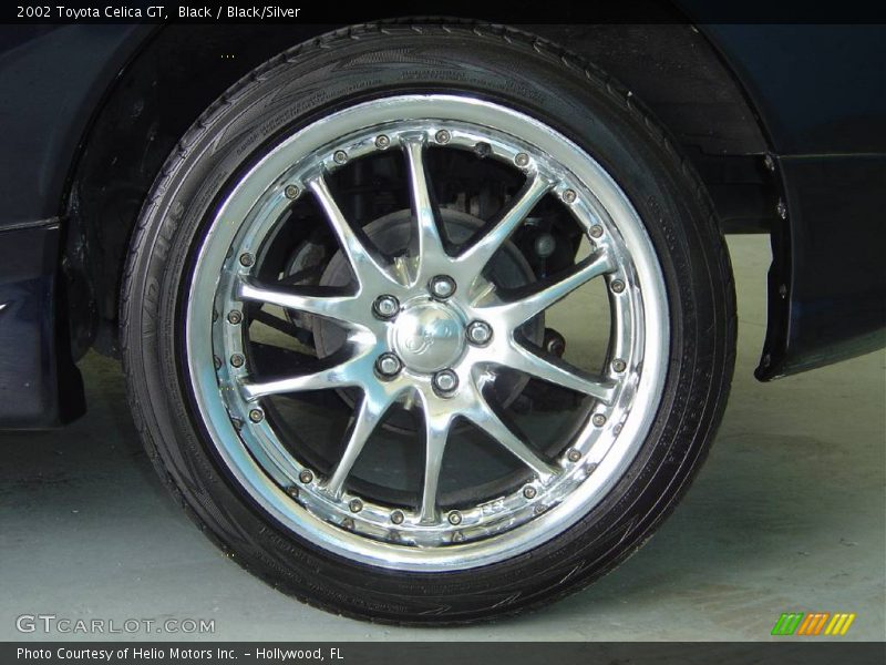 Black / Black/Silver 2002 Toyota Celica GT