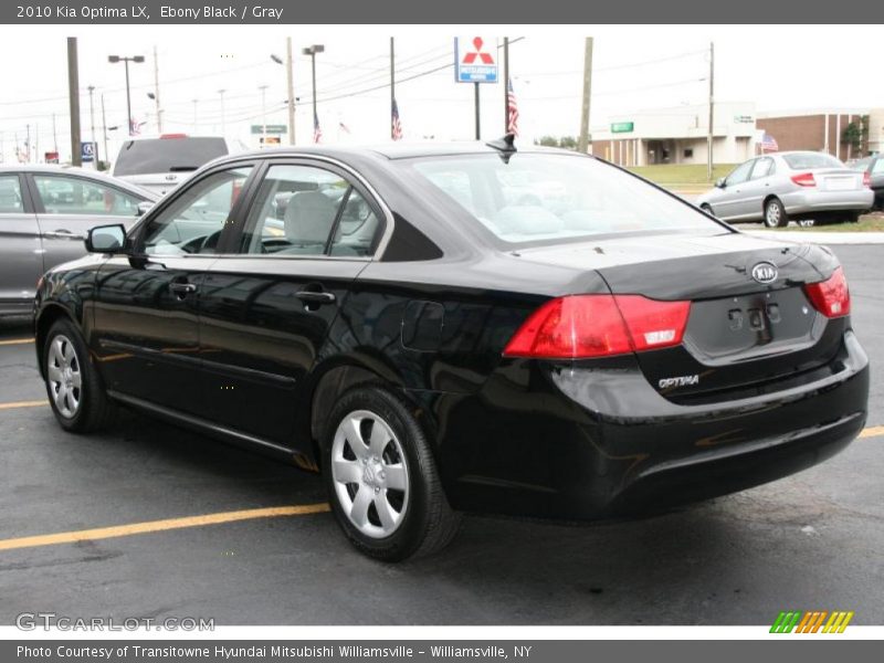 Ebony Black / Gray 2010 Kia Optima LX