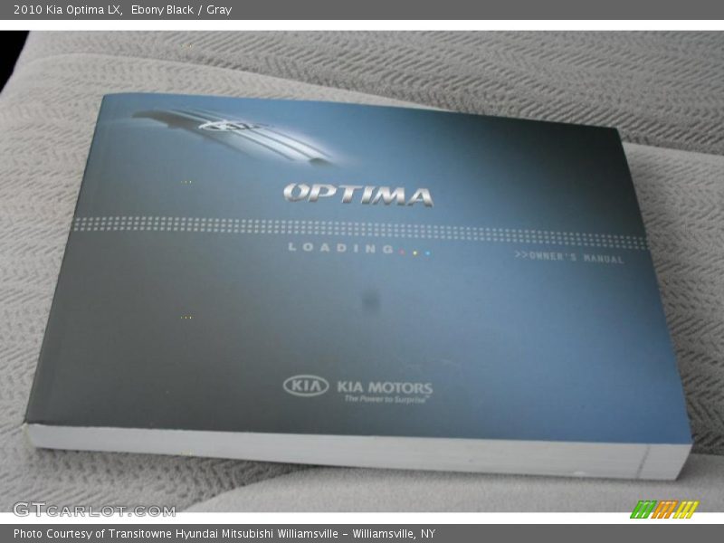 Ebony Black / Gray 2010 Kia Optima LX