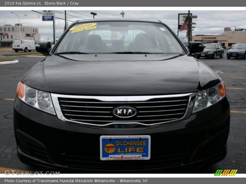 Ebony Black / Gray 2010 Kia Optima LX