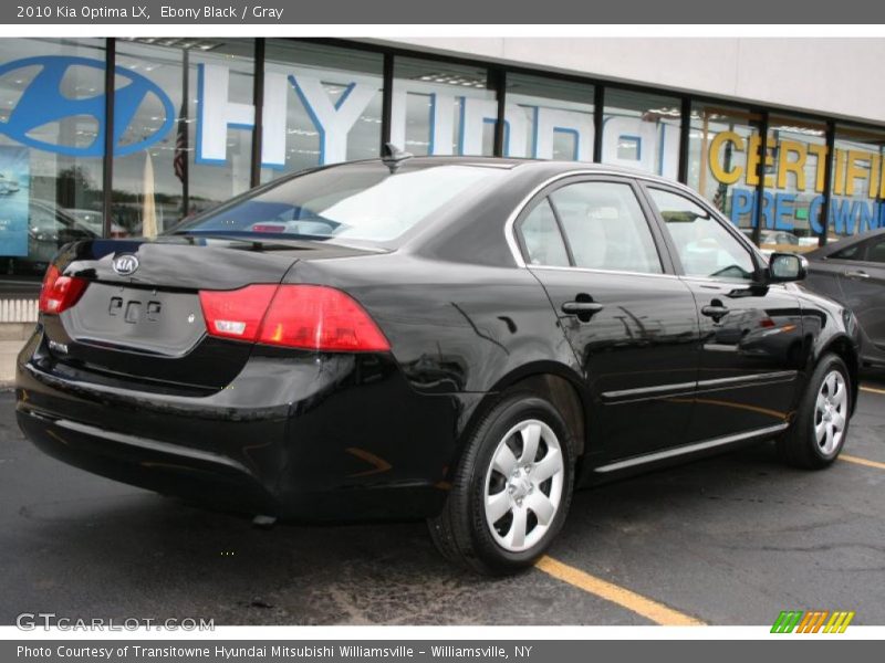 Ebony Black / Gray 2010 Kia Optima LX