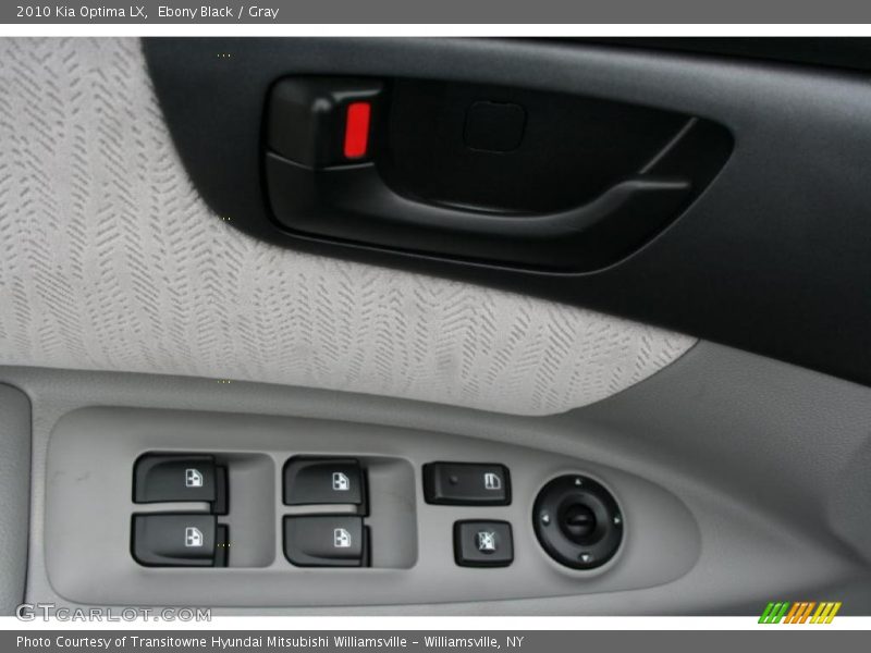 Ebony Black / Gray 2010 Kia Optima LX