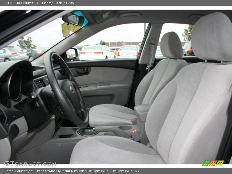 Ebony Black / Gray 2010 Kia Optima LX
