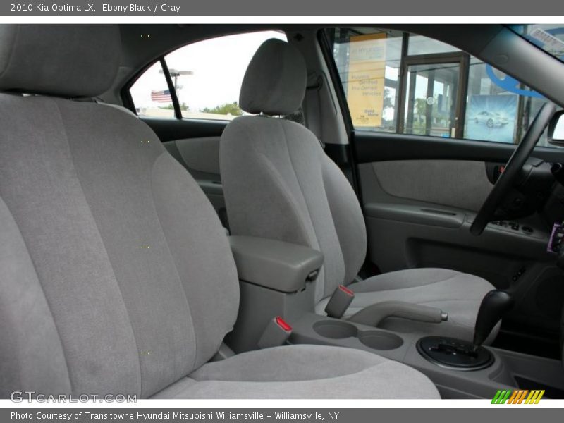 Ebony Black / Gray 2010 Kia Optima LX