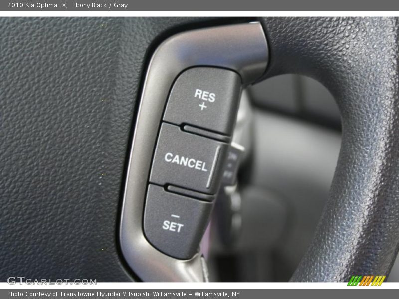 Ebony Black / Gray 2010 Kia Optima LX
