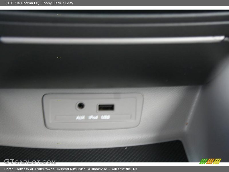 Ebony Black / Gray 2010 Kia Optima LX