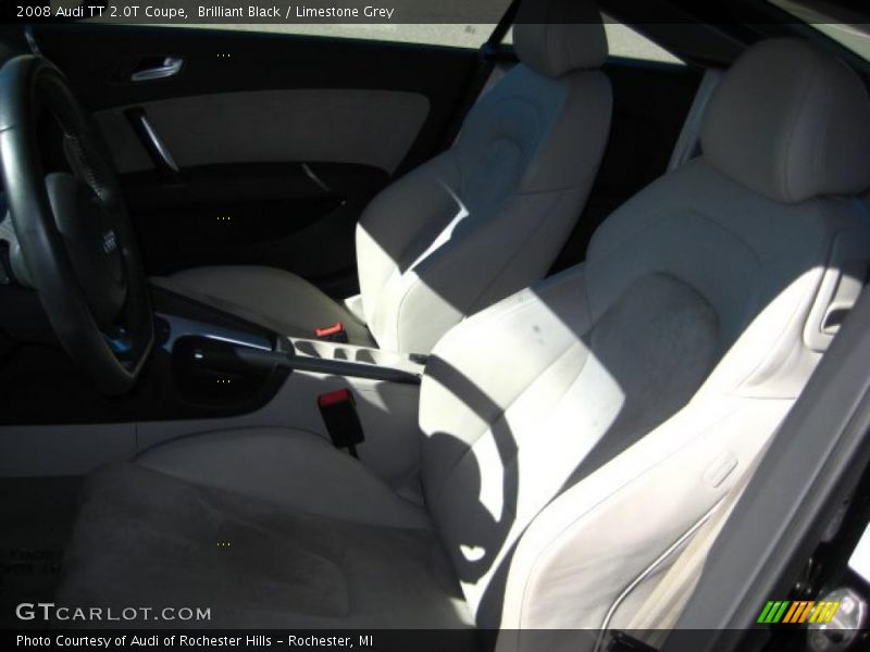 Brilliant Black / Limestone Grey 2008 Audi TT 2.0T Coupe