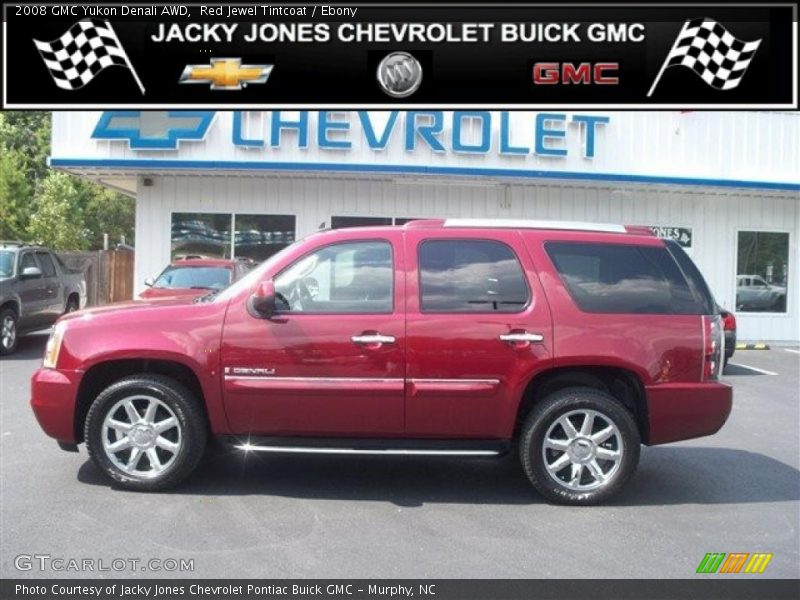 Red Jewel Tintcoat / Ebony 2008 GMC Yukon Denali AWD