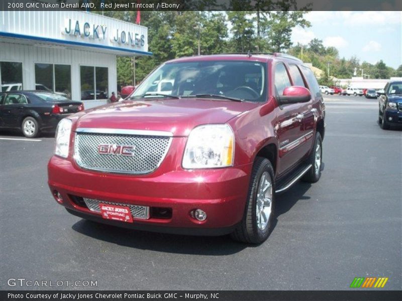 Red Jewel Tintcoat / Ebony 2008 GMC Yukon Denali AWD
