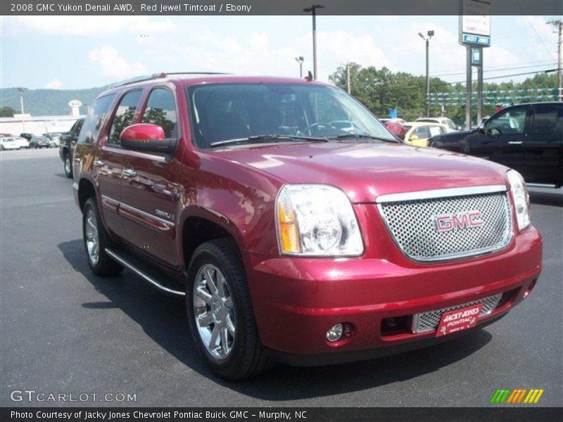 Red Jewel Tintcoat / Ebony 2008 GMC Yukon Denali AWD