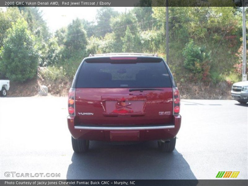 Red Jewel Tintcoat / Ebony 2008 GMC Yukon Denali AWD