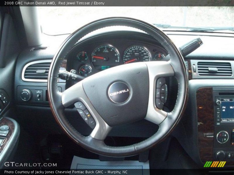 Red Jewel Tintcoat / Ebony 2008 GMC Yukon Denali AWD