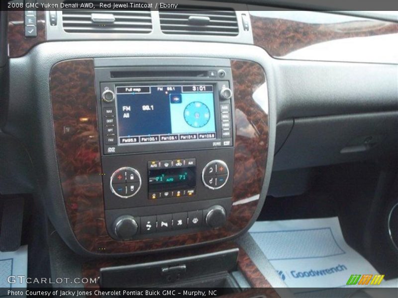 Red Jewel Tintcoat / Ebony 2008 GMC Yukon Denali AWD