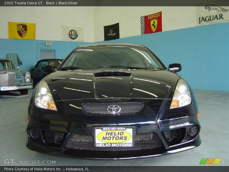 Black / Black/Silver 2002 Toyota Celica GT