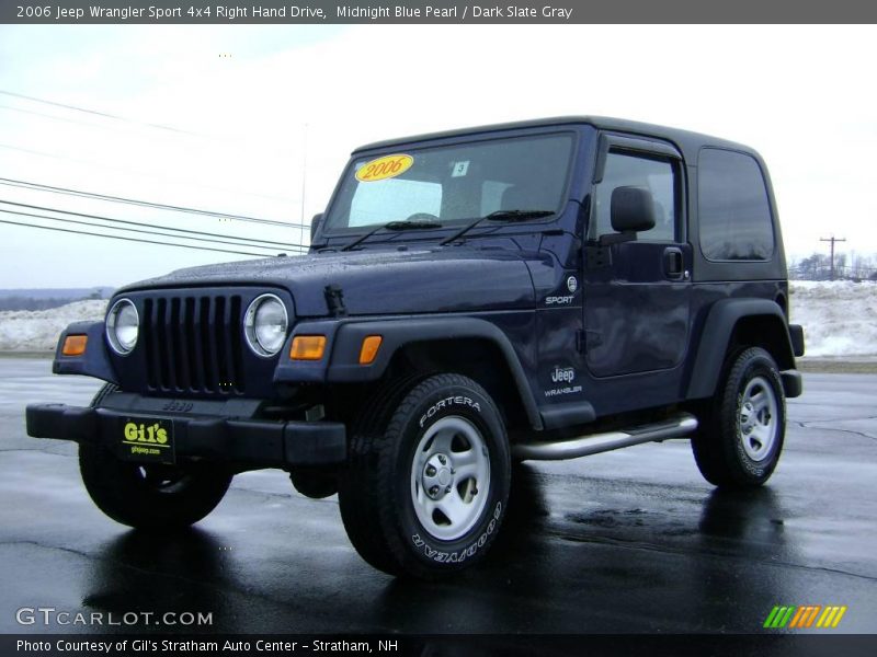 Midnight Blue Pearl / Dark Slate Gray 2006 Jeep Wrangler Sport 4x4 Right Hand Drive