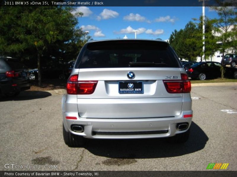 Titanium Silver Metallic / Black 2011 BMW X5 xDrive 35i